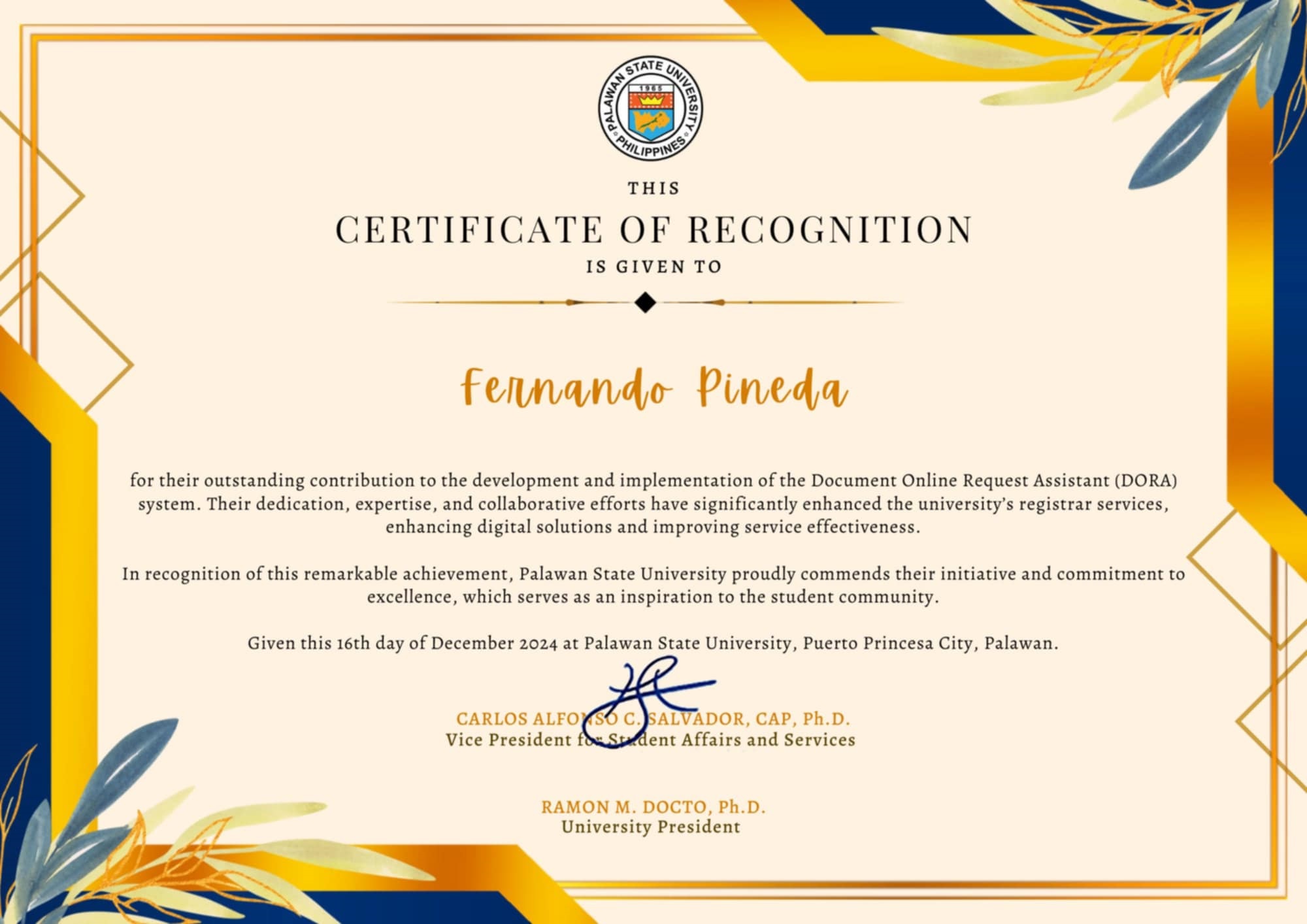 Development and Implementation of Dorrafy